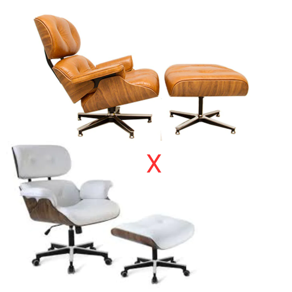 Descubra a Superioridade da Poltrona Charles Eames com Puff da Casa Bruni